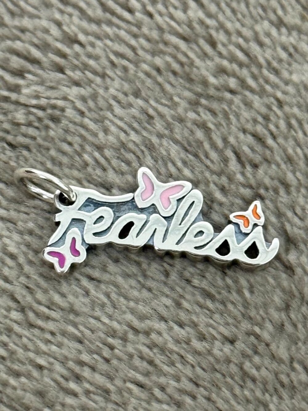 Enamel Fearless Charm James Avery 925 Sterling Silver Charm
